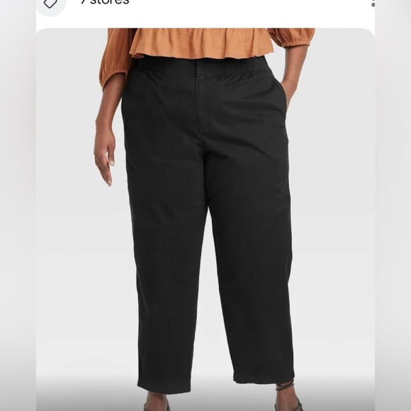 a new day Pants - 🖤NEW a new Day Women’s Tapered Leg Black Pants Relaxed Hip & Thigh Size 20R🖤